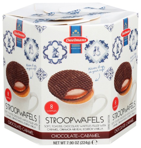 Daelmans Stroopwafels Chocolate Caramel Hex 7.9 Oz (Pack of 9)
