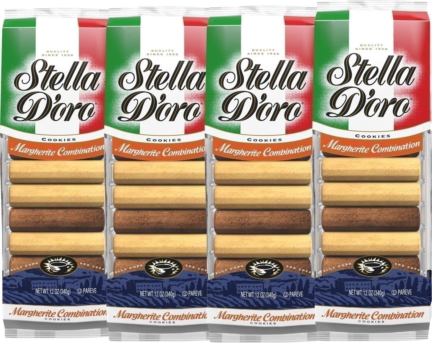Stella D’oro Margherite Combination Cookies 12 oz. Package (4 Pack)