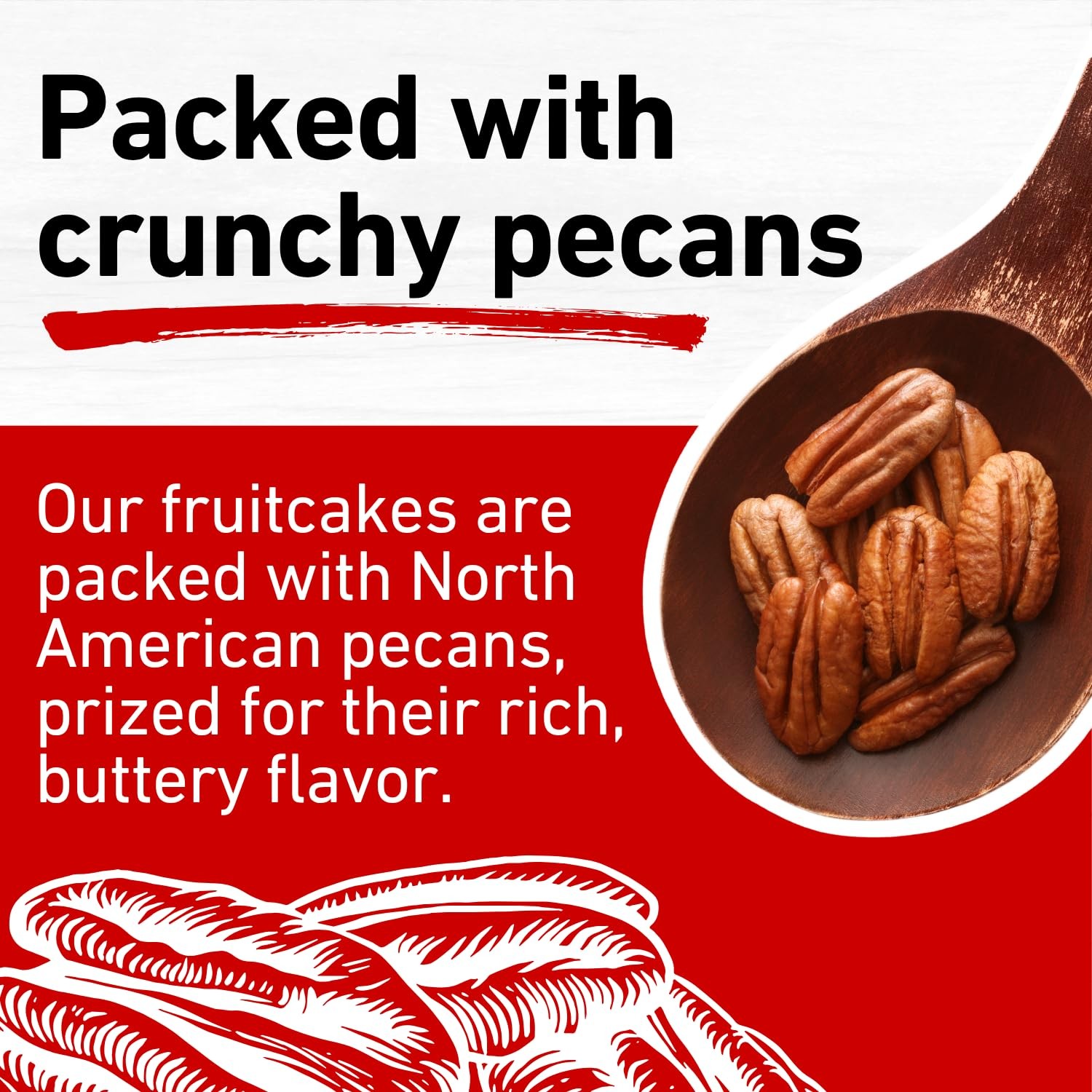 Fruitcake – DeLuxe Loaf 2 Pack (14 oz each) – Handmade with Pecans, Pineapple…