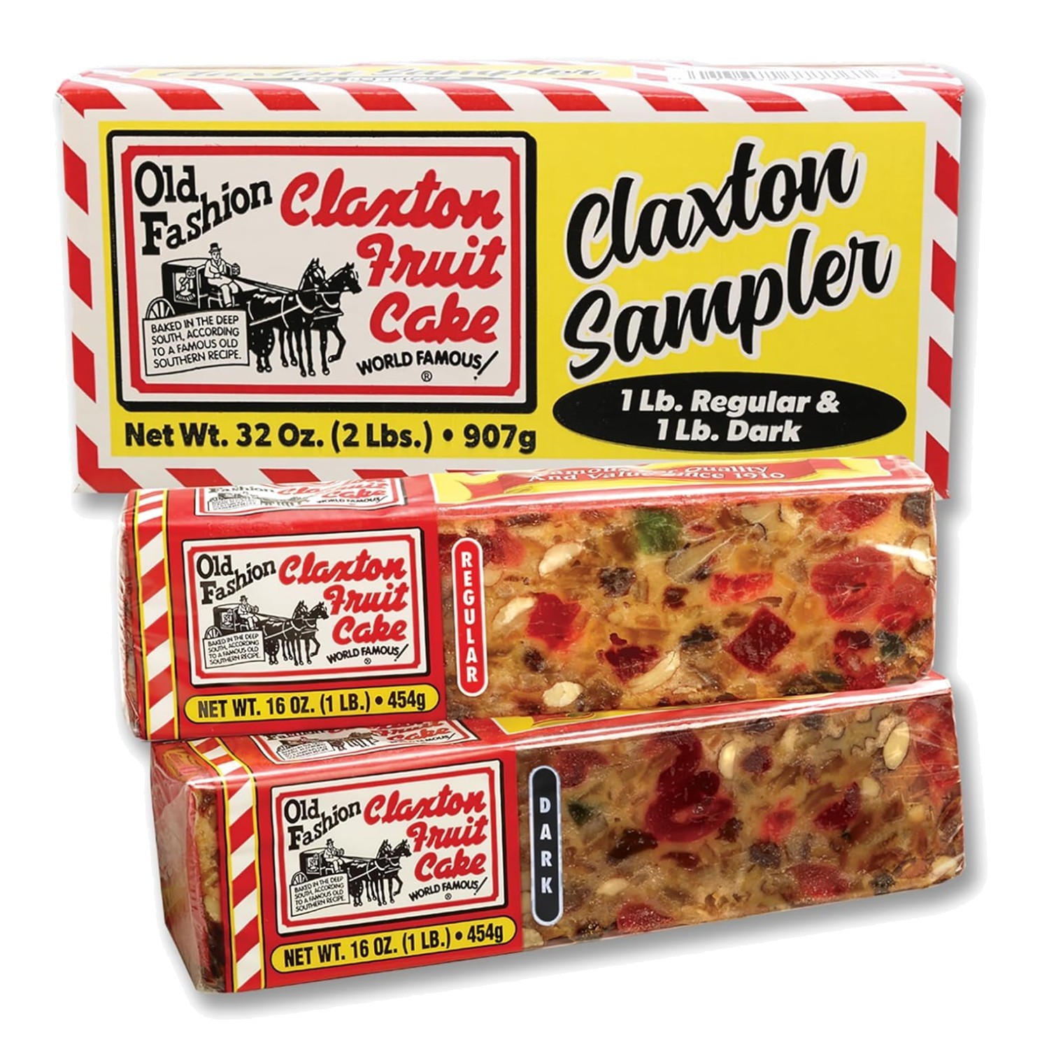 Signature Gift Carton – Classic Holiday Fruitcake Sampler (2 x 1 Lb Loaves)