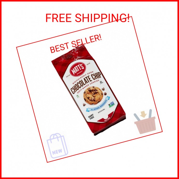 Matt’s Bakery | Chocolate Chip Cookies | Soft-Baked, Non-GMO, All-Natural Ingred