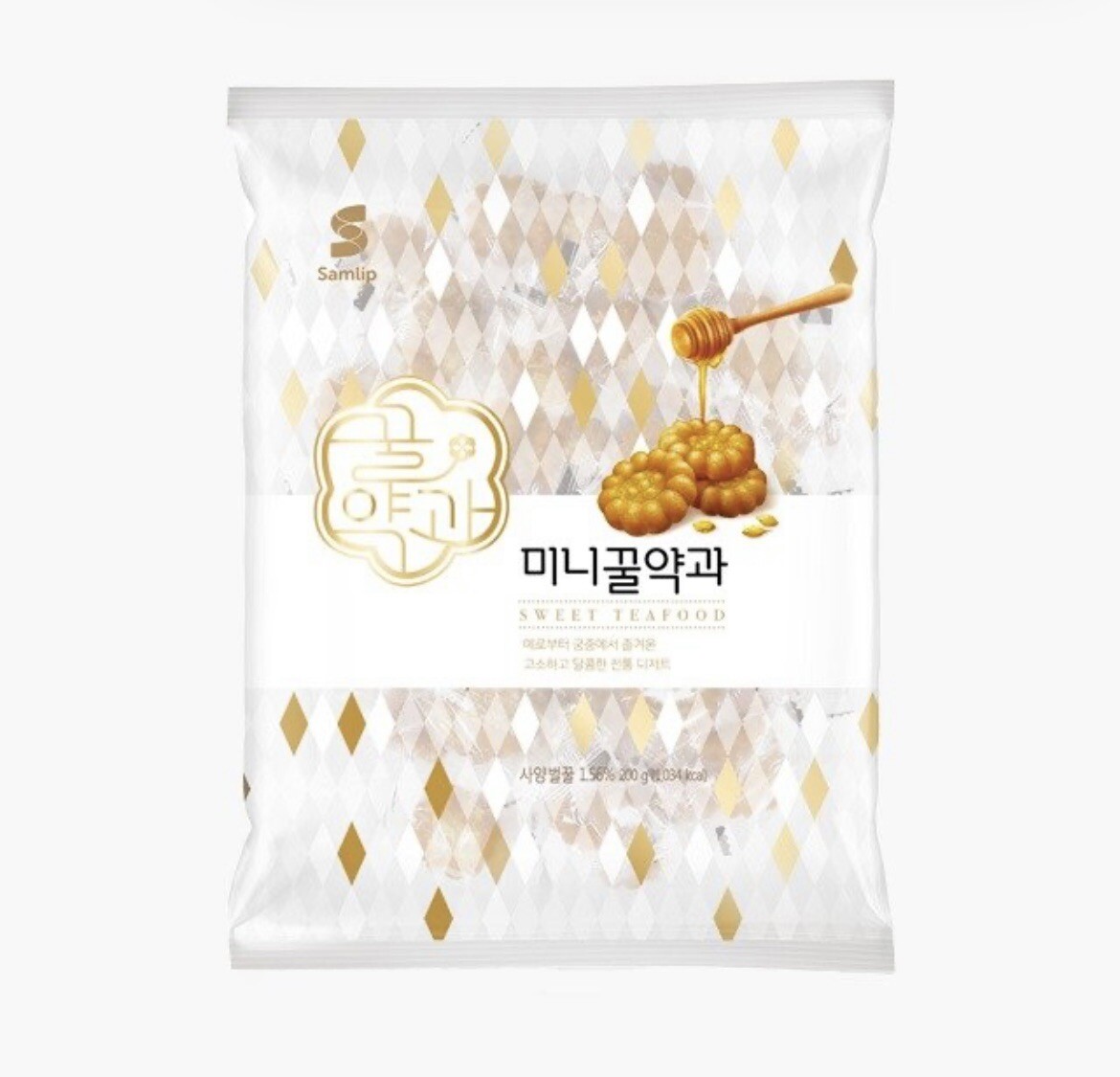 [Samlip] Korean Traditional Snack Sweet Mini YAKGWA Cookie 200g/500g Honey 약과