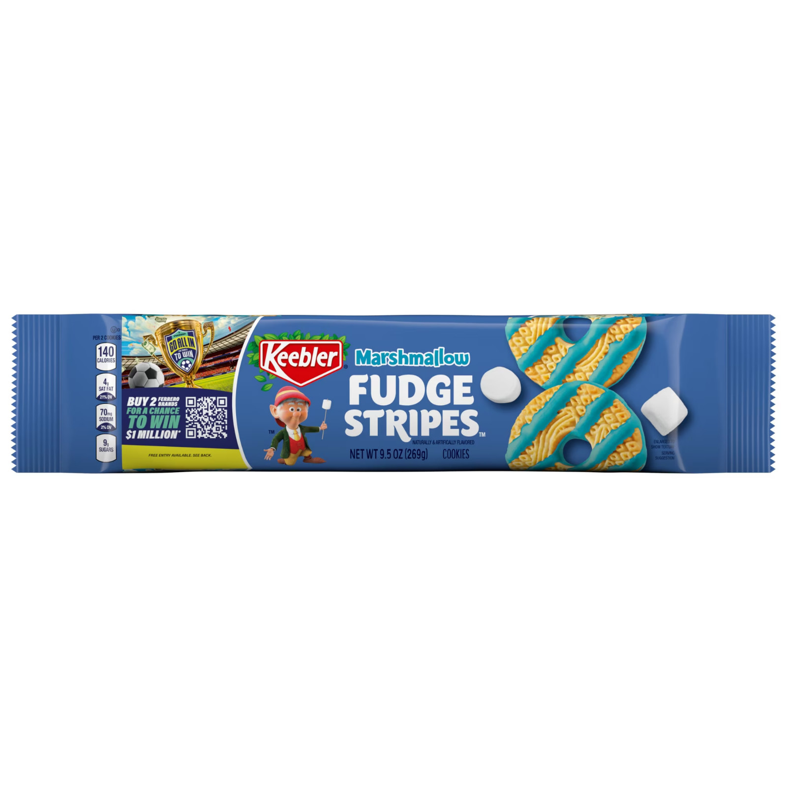 Keebler Fudge Stripes Marshmallow, Limited Edition, 9.5 oz