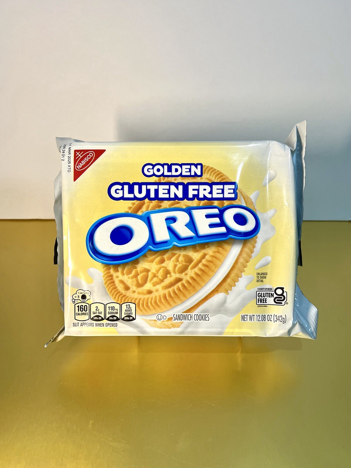 〽️ New Exclusive Oreo Gluten Free Golden Creme Vanilla Chocolate Cookies 12oz