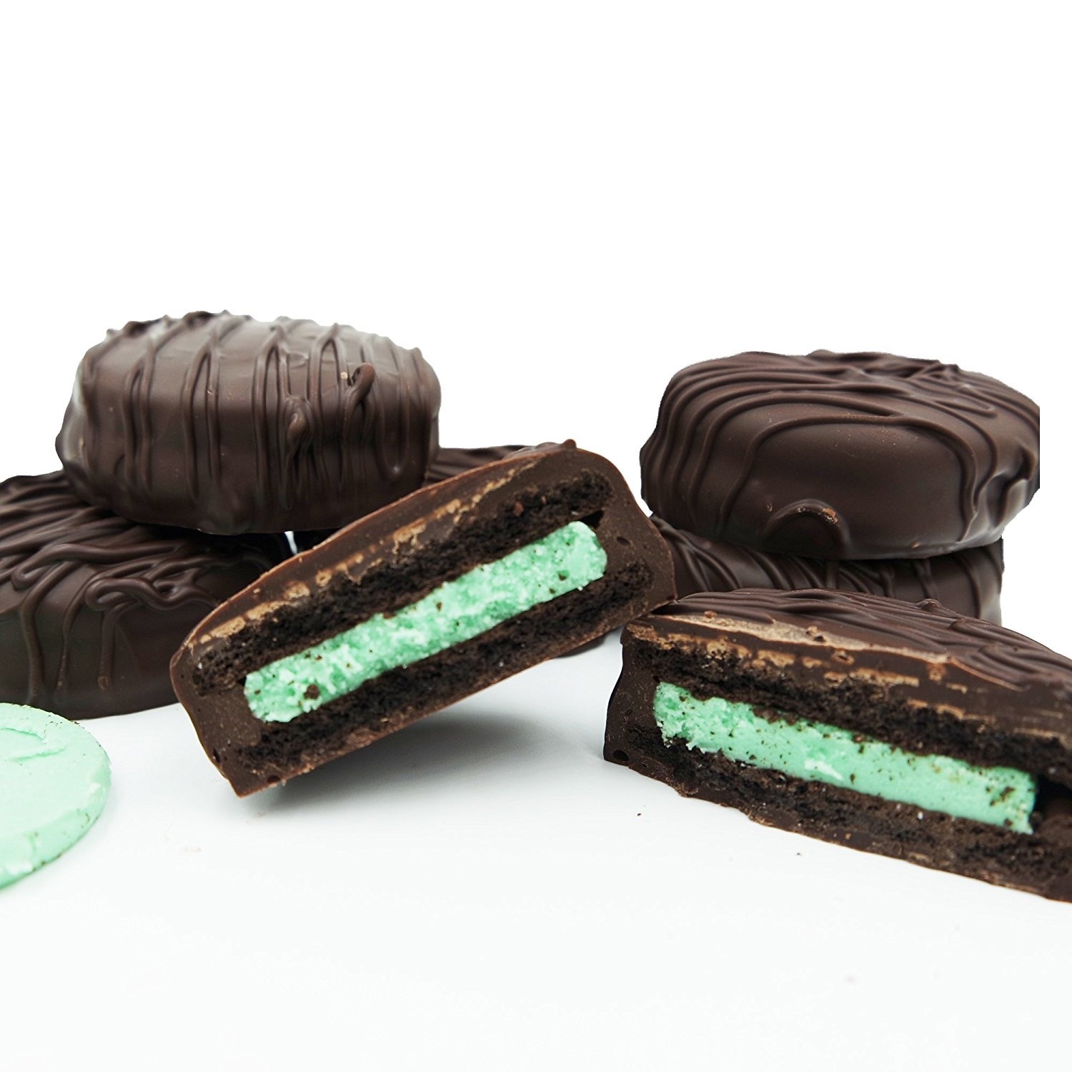 Philadelphia Candies Dark Chocolate Covered Mint Creme OREO® Cookies, 30 Ounce