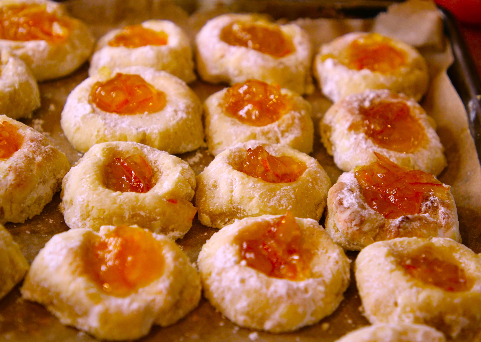 RawJoy Fresh New York City Orange Jelly Dot Cookies
