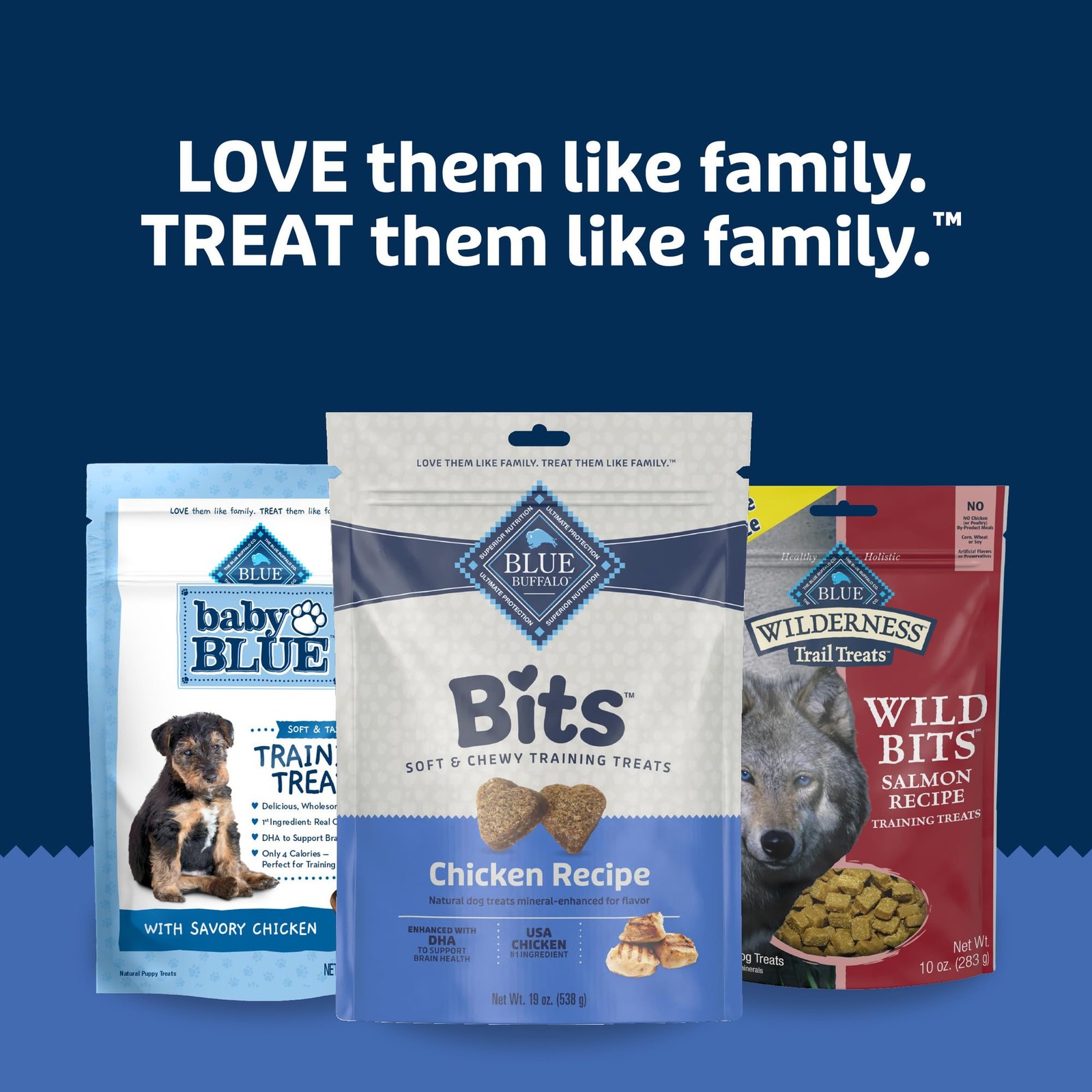 Blue Buffalo BLUE Bits Dog Training Treats – Chicken, Soft, Natural, DHA – 19oz