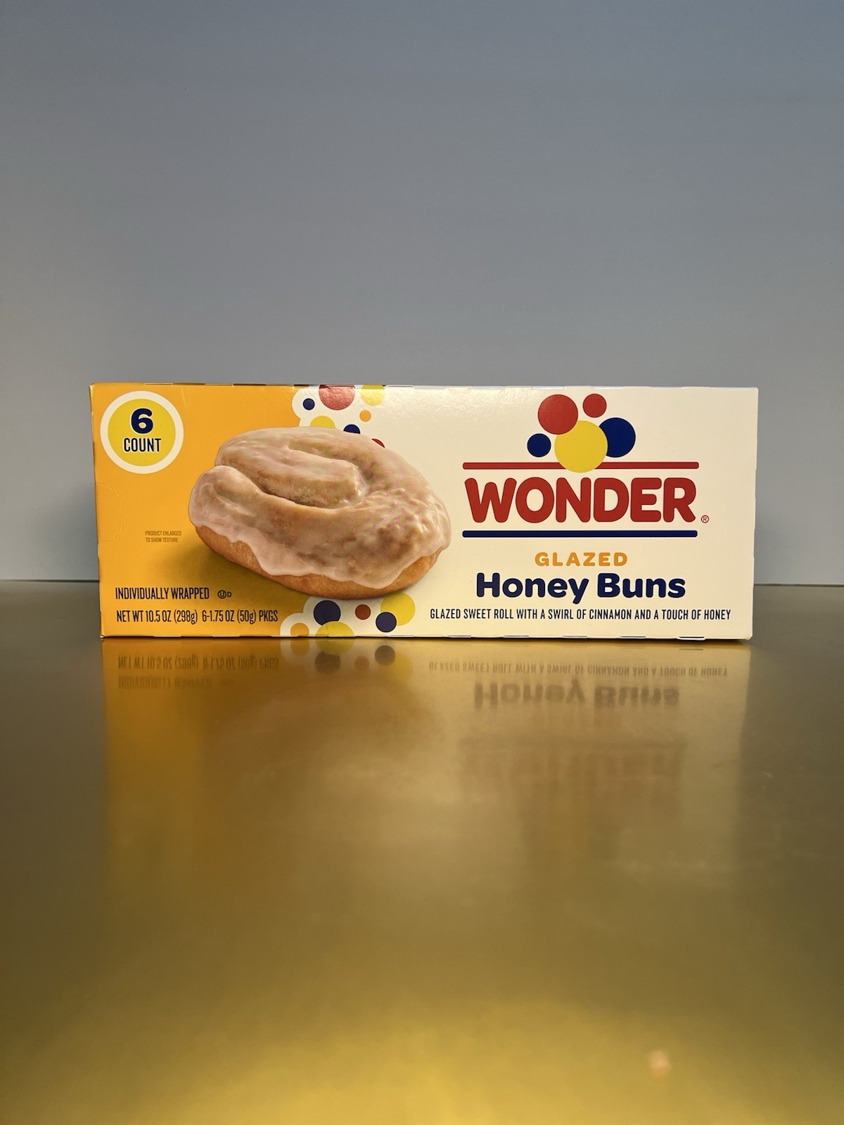 🔵 New Limited Edition Wonder Glazed Honey Swirl Cinnamon Icing Buns 10.5oz