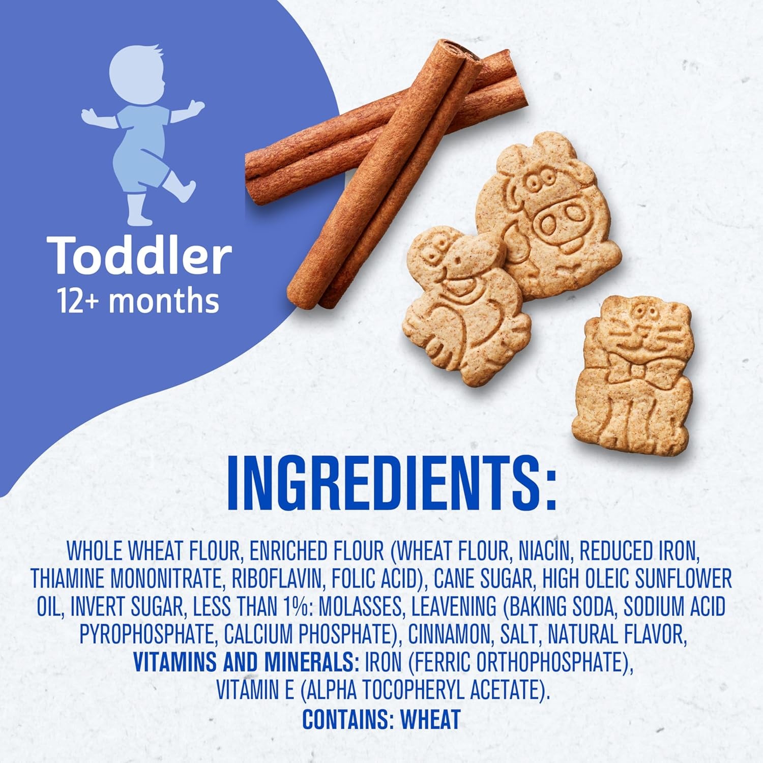 Gerber Animal Crackers Toddler Snacks 6 oz Vitamin E Iron Finger Food