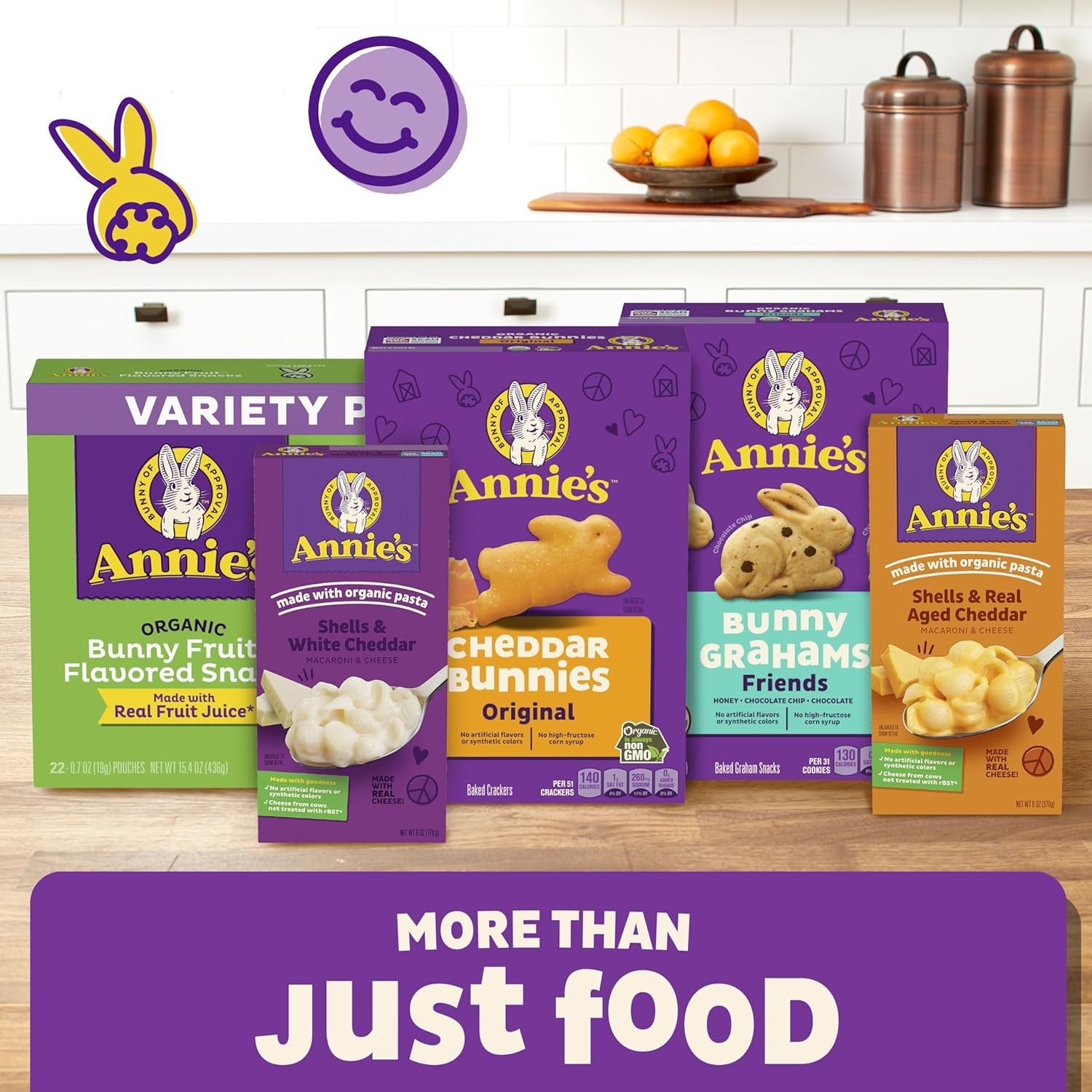 Annie’s Bunny Grahams: Fun Organic Snacks, Chocolate & Honey Flavors, 12oz Box