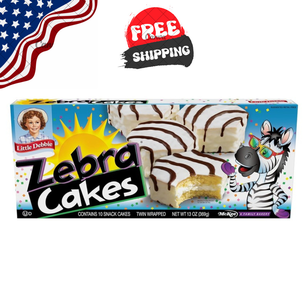 Little Debbie Zebra Cakes, 10 Twin-Wrapped Cakes, 13.0 OZ Box