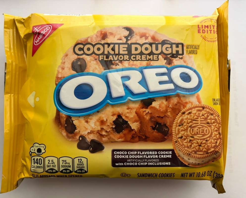 OREO Cookie Dough Sandwich Cookies, Limited Edition, 10.68 oz