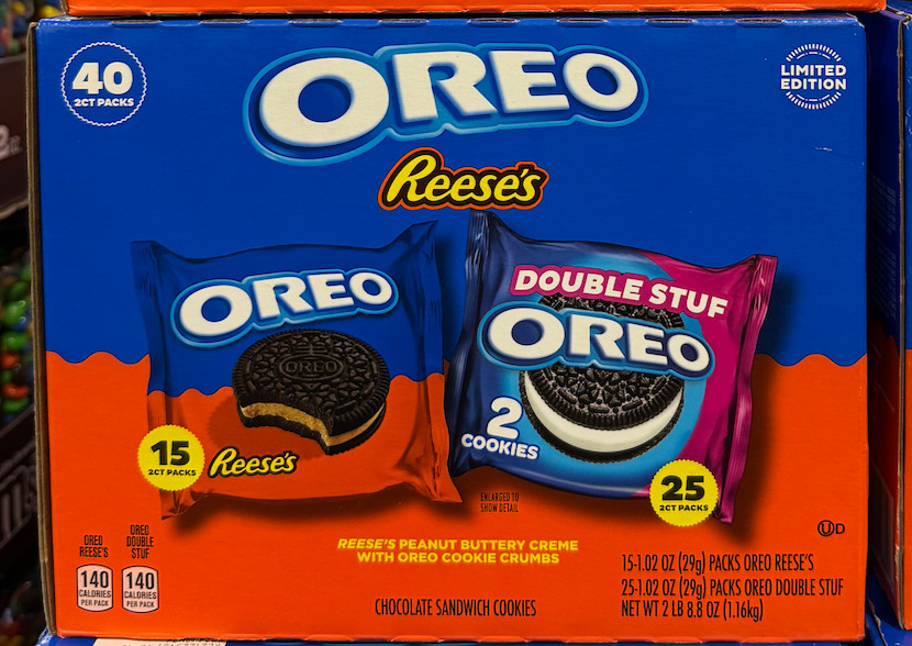 Oreo Reese’s & Double Stuf Cookies Variety Pack 40Ct Packs of 2