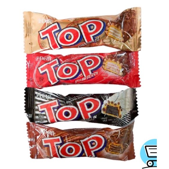 24 PCS DELFI TOP WAFER 9G CHOCOLATE SNACK BAR CRISPY FREE SHIPPING US FREE TAX