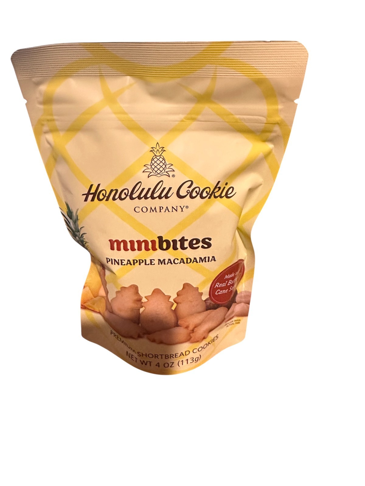 Honolulu Cookie Company Minibites Pineapple Macadamia Shortbread Cookies 4oz Haw
