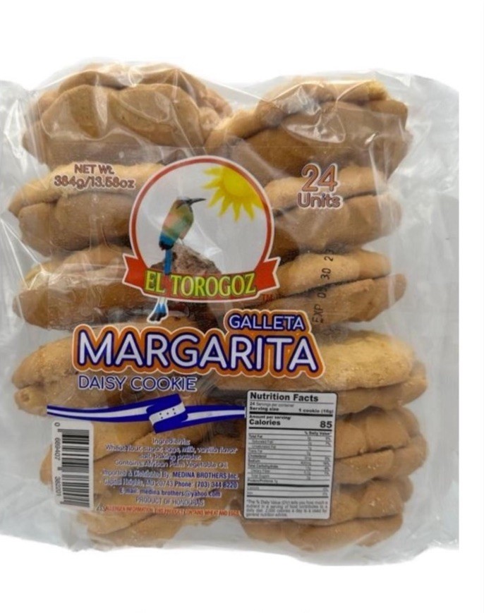 El Torogoz Margarita Daisy Cookies 24-Pack 384g Packet Honduras