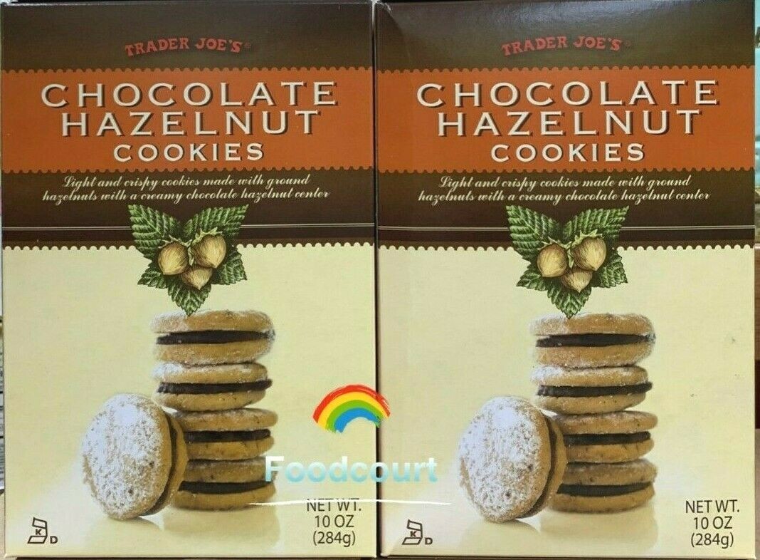 2 Packs Trader Joe’s Chocolate Hazelnut Cookies 10 oz Each Pack