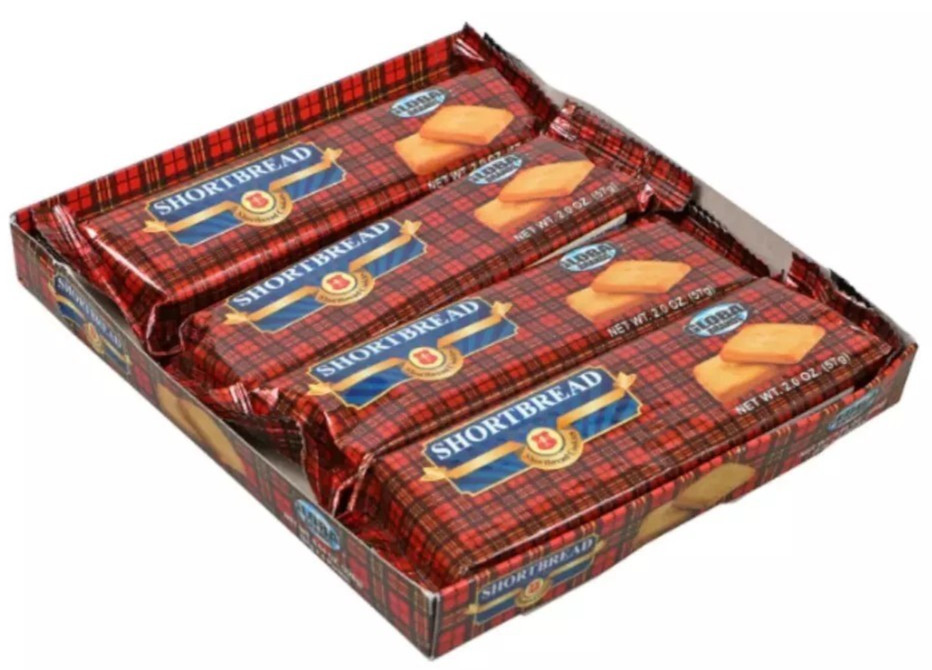 Global Brands SHORTBREAD COOKIES- Delicous Taste! Coffee/Tea {ONE- 4-ct. Boxes}