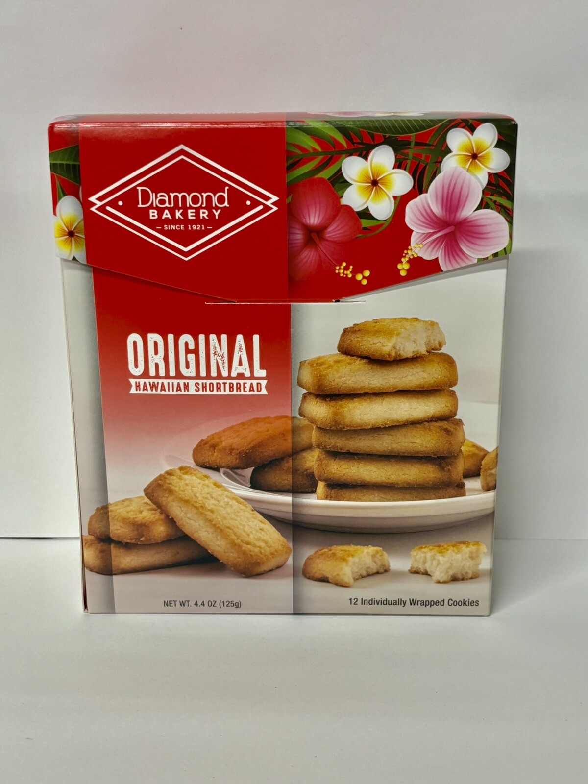 Diamond Bakery Original Hawaiian Shortbread Cookies Box 12ct x1