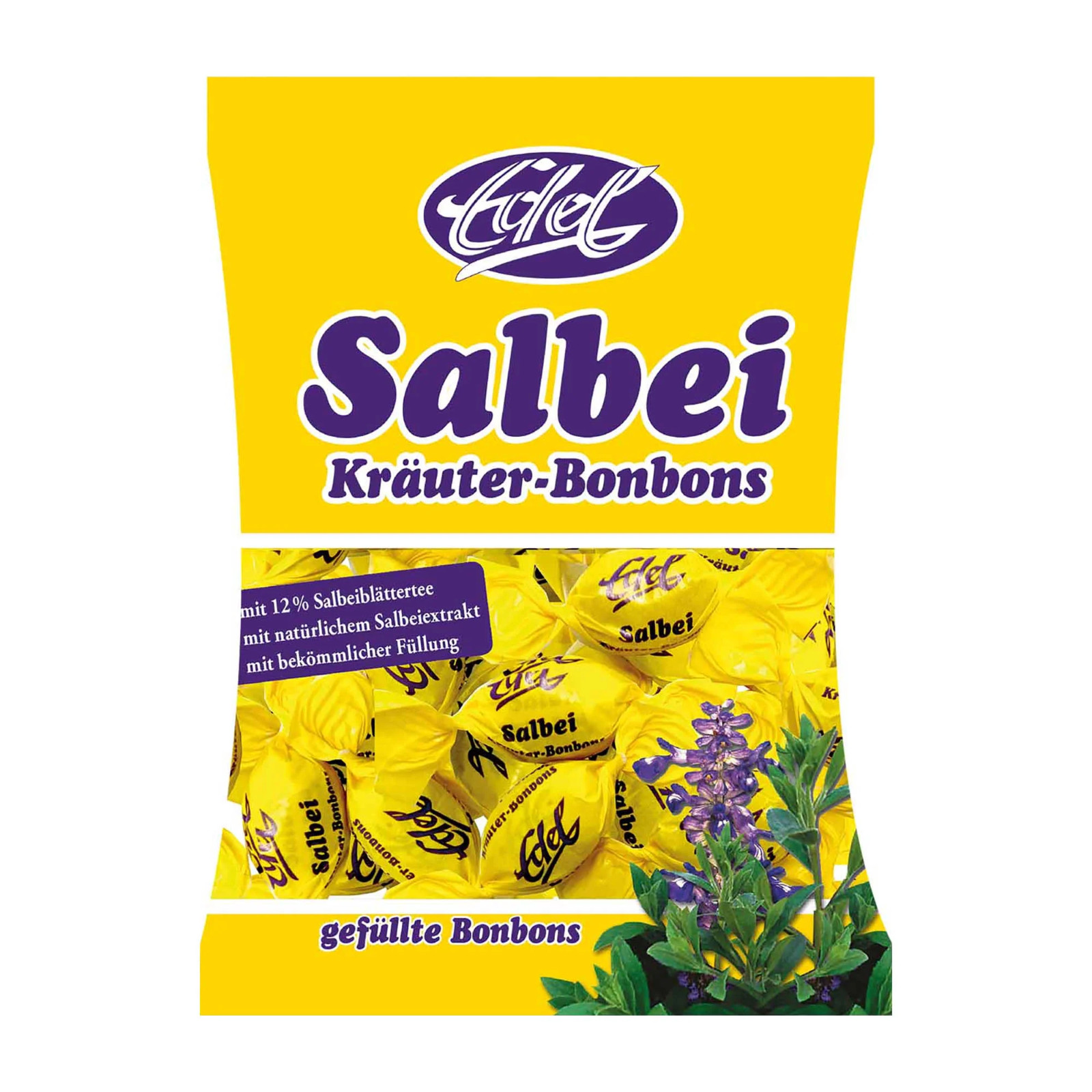 Edel herbal candies SAGE Flavor -90g/3.17oz Made in Germany FREE SHIPPING