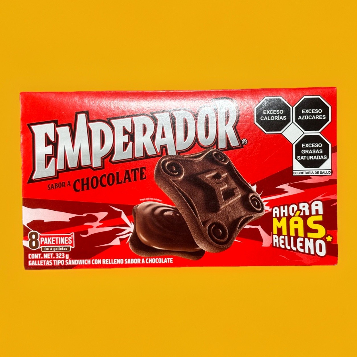 Emperador Chocolate Cookies 8 Packs 323g Mexican Sandwich Galletas