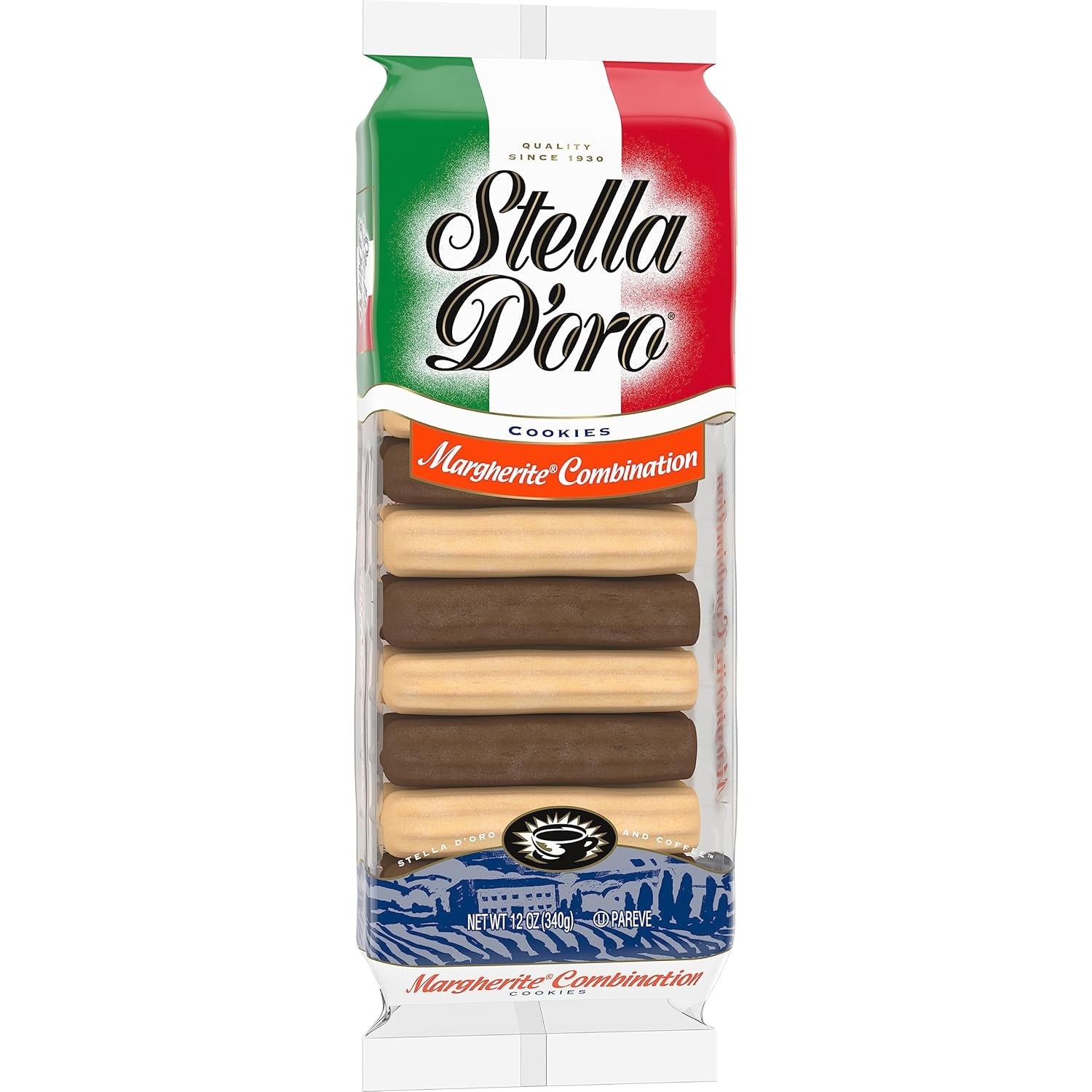 Stella D’oro Cookies, Margherite Combination Chocolate & Vanilla Cookies, 12 Oz