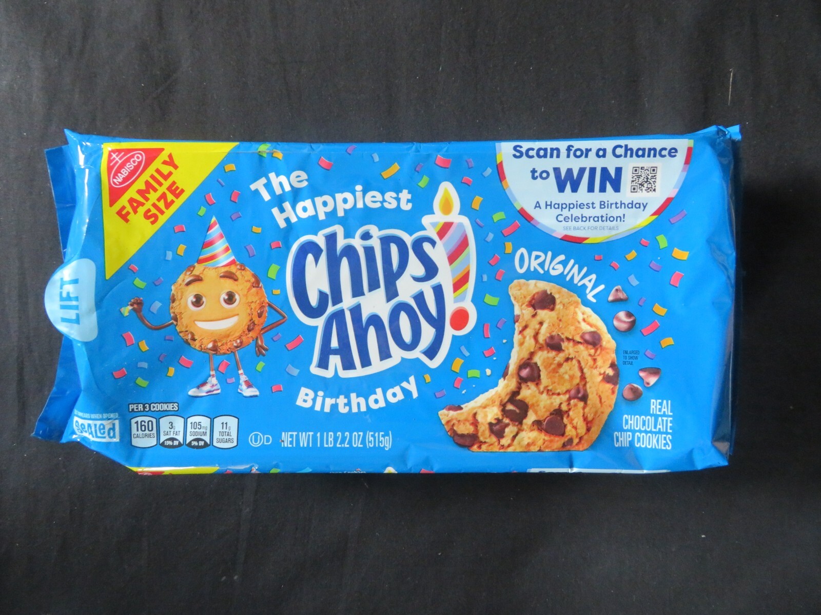(1) Family Size Bag Chips Ahoy! Chocolate Chip Cookies 18.2 Oz !