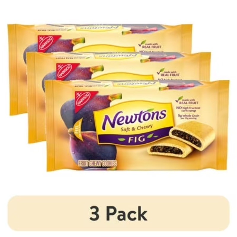 (3 Pack) Newtons Soft Fruit Chewy Fig Cookies 10 oz Fig Bars Healthy Snack