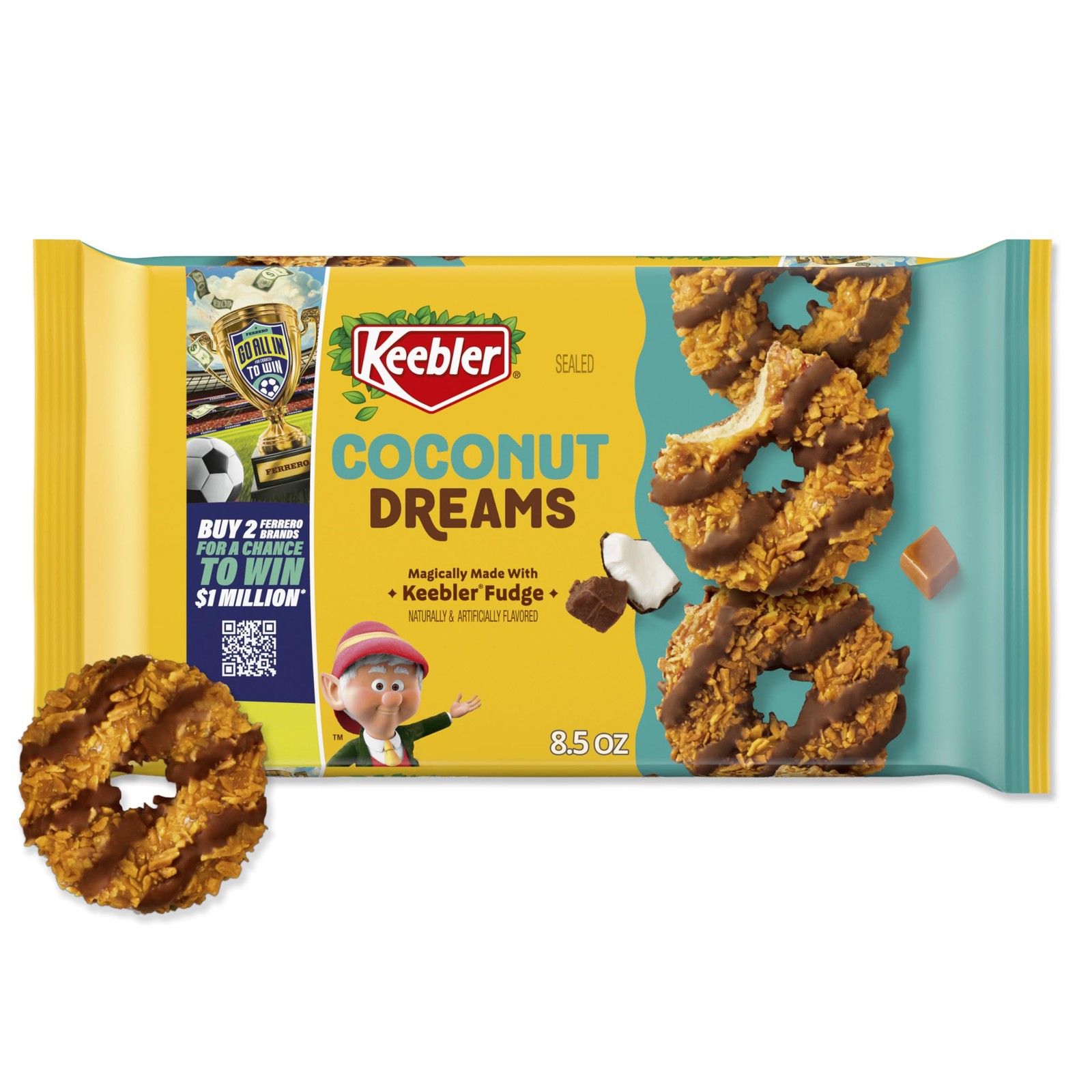 Coconut Dreams Fudge Cookies, 8.5oz Delicious Treats for Every Occasion