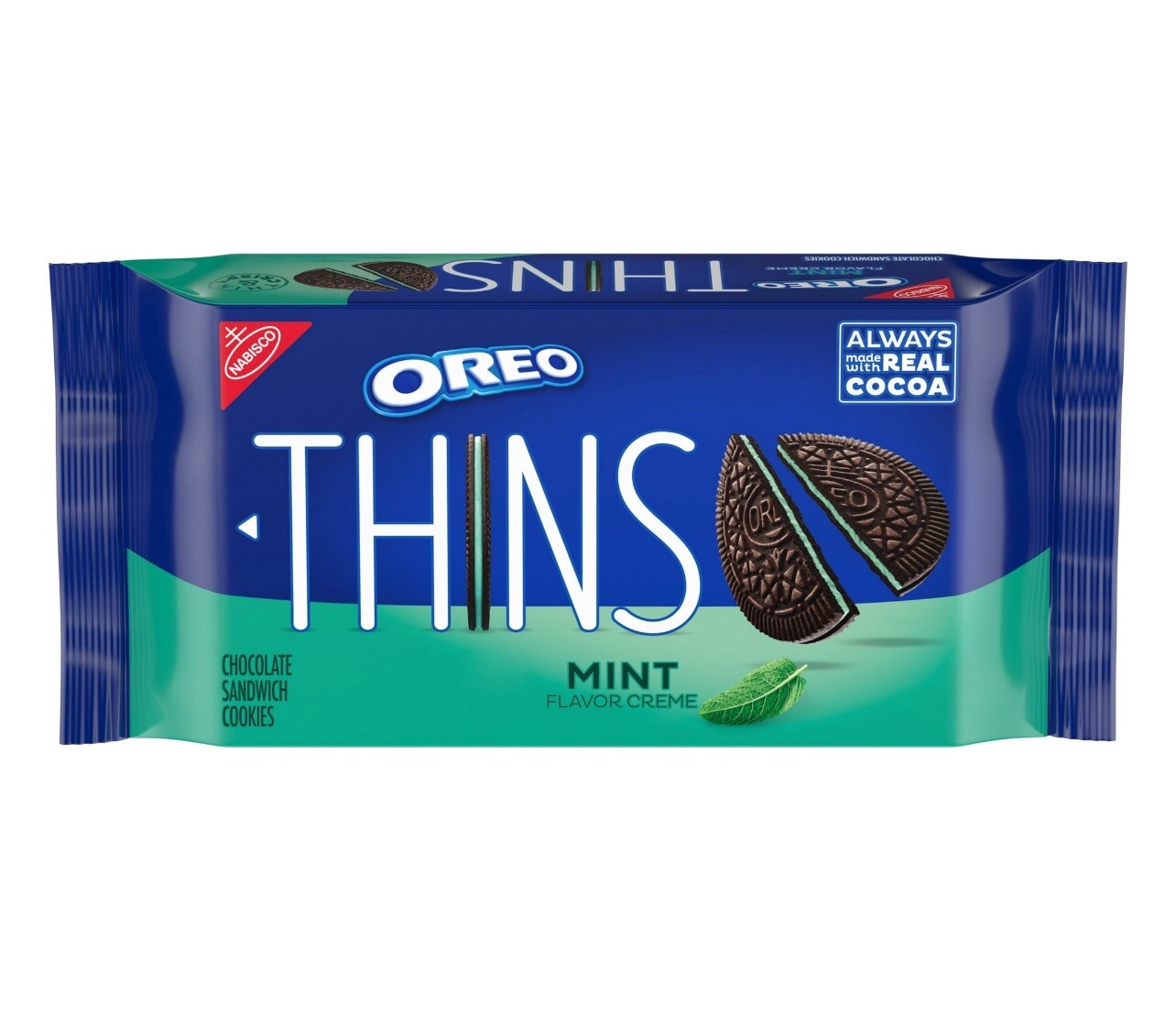 🔵New Exclusive OREO MINT THINS Original Chocolate Skinny Cookies Sandwich 12oz