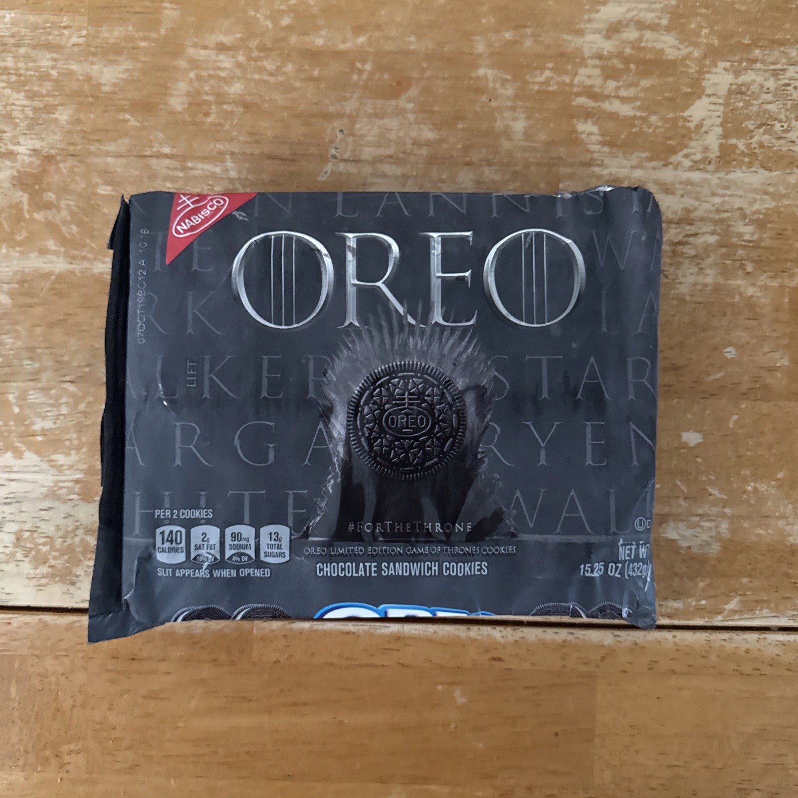 Game of Thrones Authentic Limited Edition Oreo Sandwich Cookies GOT