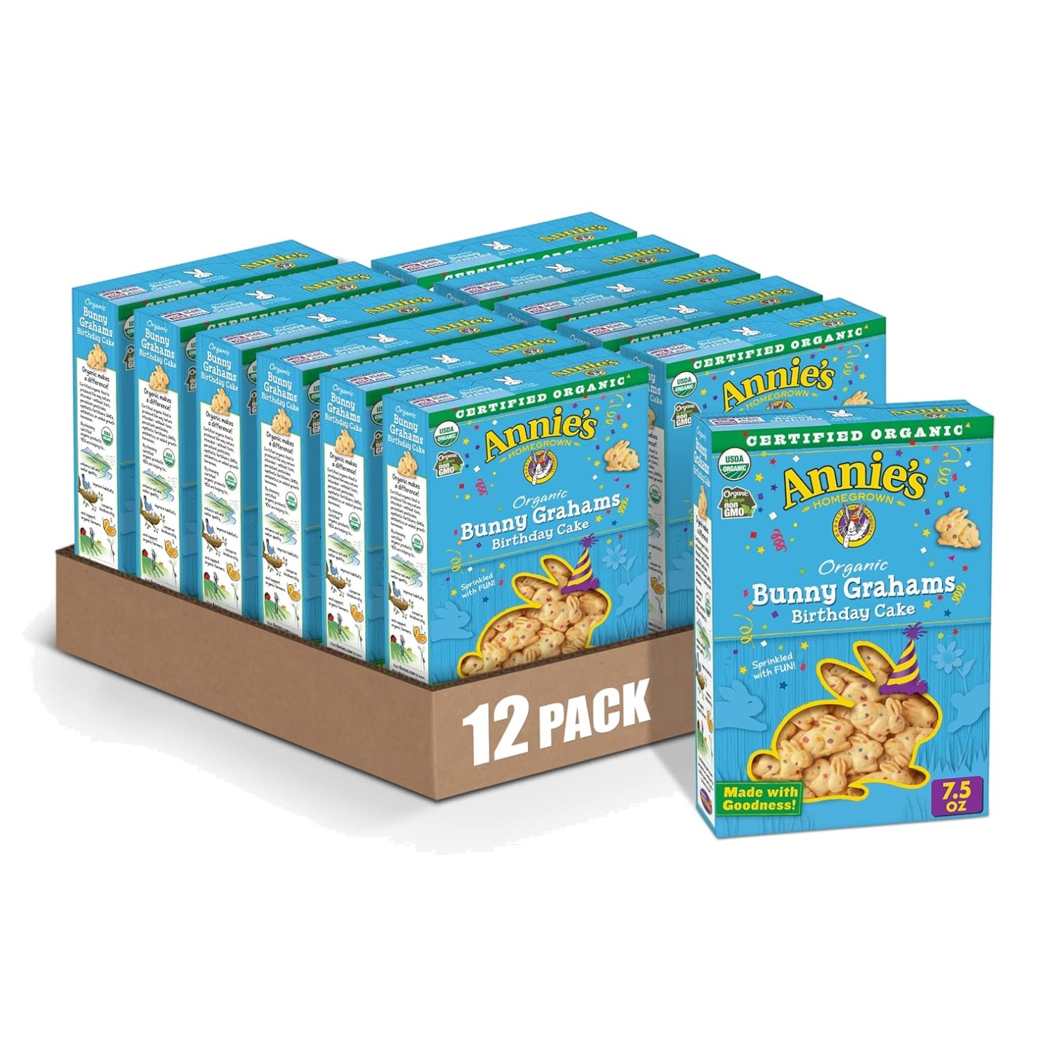 Organic Birthday Cake Graham Snacks by Annie’s, 12-Pack