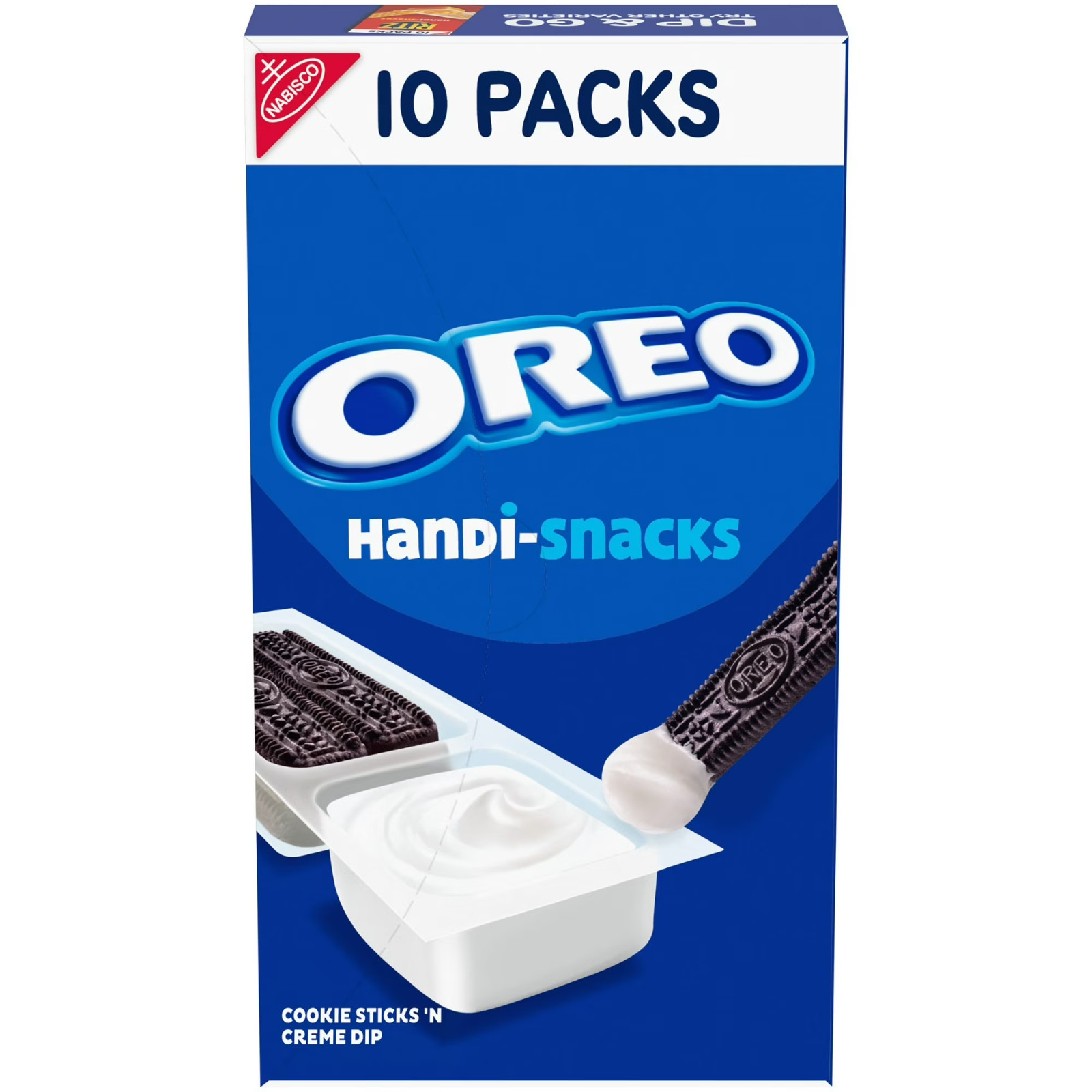 Handi-Snacks OREO Cookie Sticks ‘N Creme Dip Snack Packs, 10 Snack Packs..