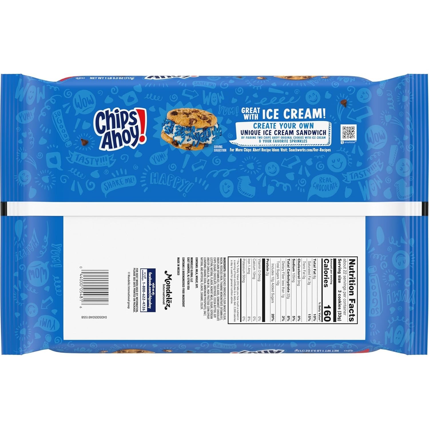 NABISCO Crispy Chocolate Chip Cookies, 25.3 oz Party Size – Endless Enjoyment!