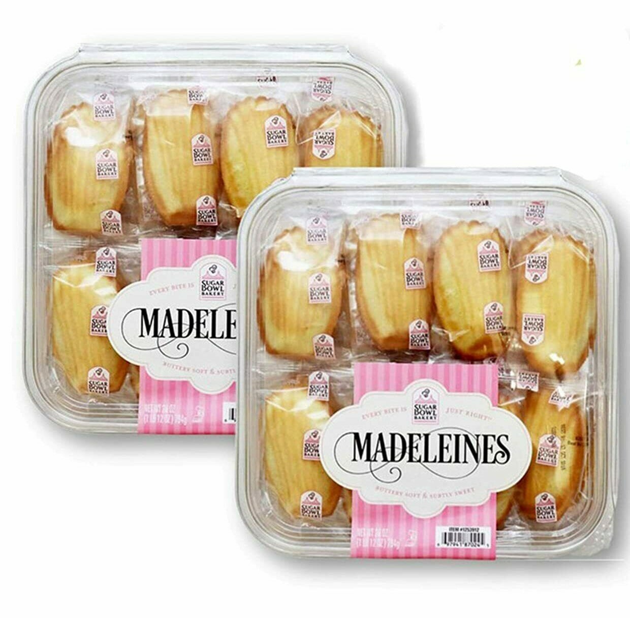 2 PACK SUGAR BOWL BAKERY MADELEINES PETITE FRENCH TEA CAKE COOKIES