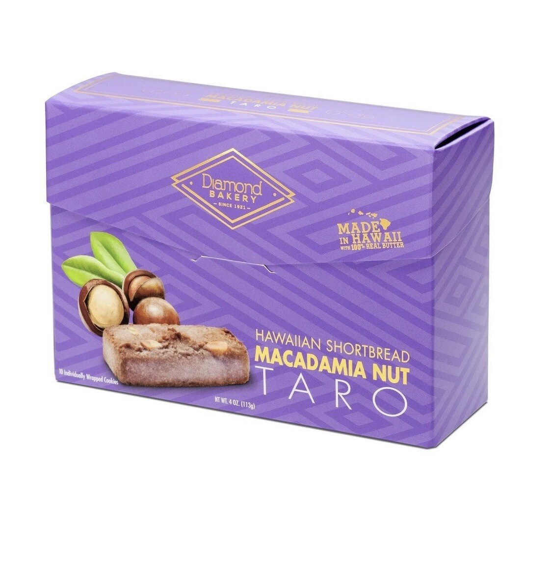 Diamond Bakery Hawaiian Shortbread Macadamia Nut – Taro FRESH 4.4 Oz