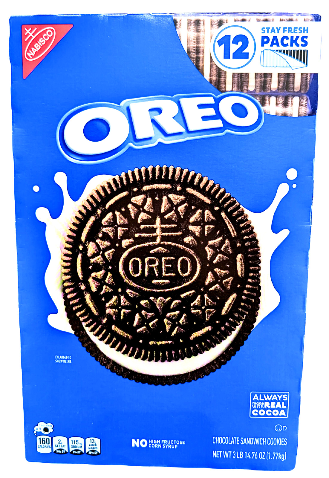 OREO Chocolate Sandwich Cookies Stay Fresh Packs 12-Count EXP 08/2026