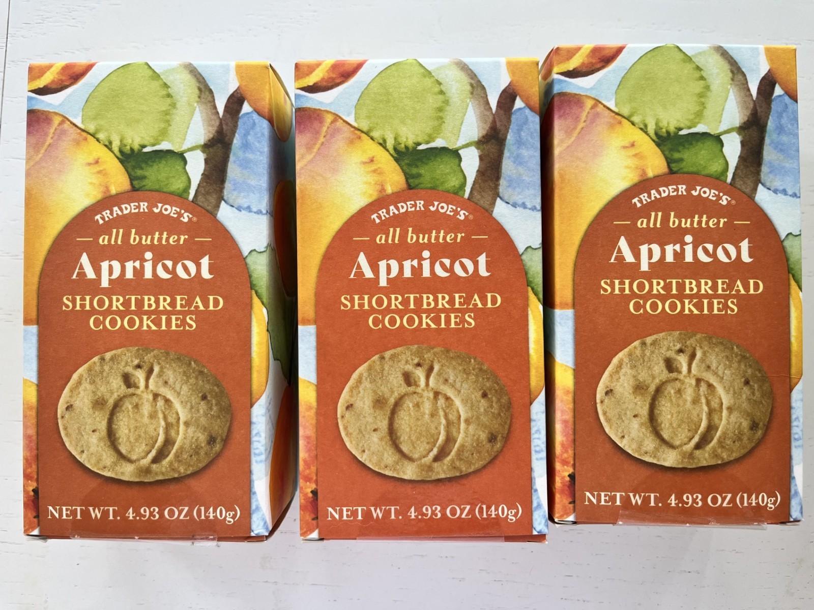 Trader Joe’s All Butter Apricot Shortbread Cookies 4.93 oz (Pack) * BB 06/2027 *