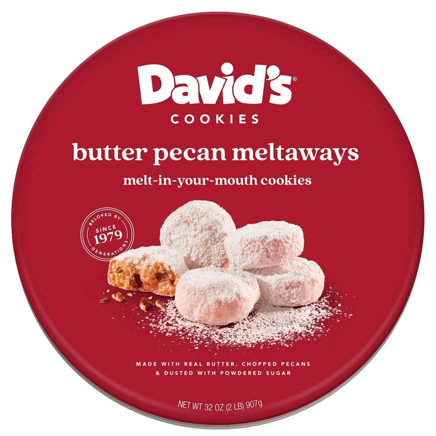 David’s Cookies Butter Pecan Meltaways – All Natural Treat