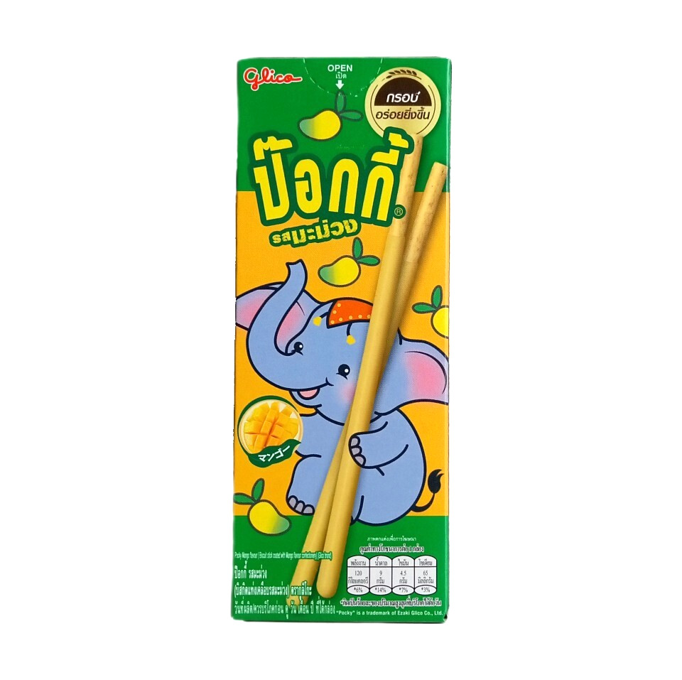 10x 25 g Glico Pocky MANGO Flavor Coating