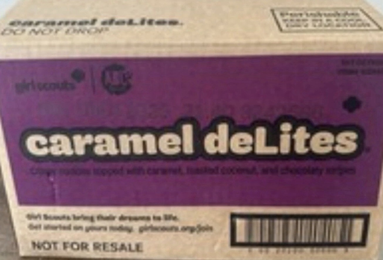 Caramel Delight 2026 Girl Scout Cookies FULL CASE 12 BOXES