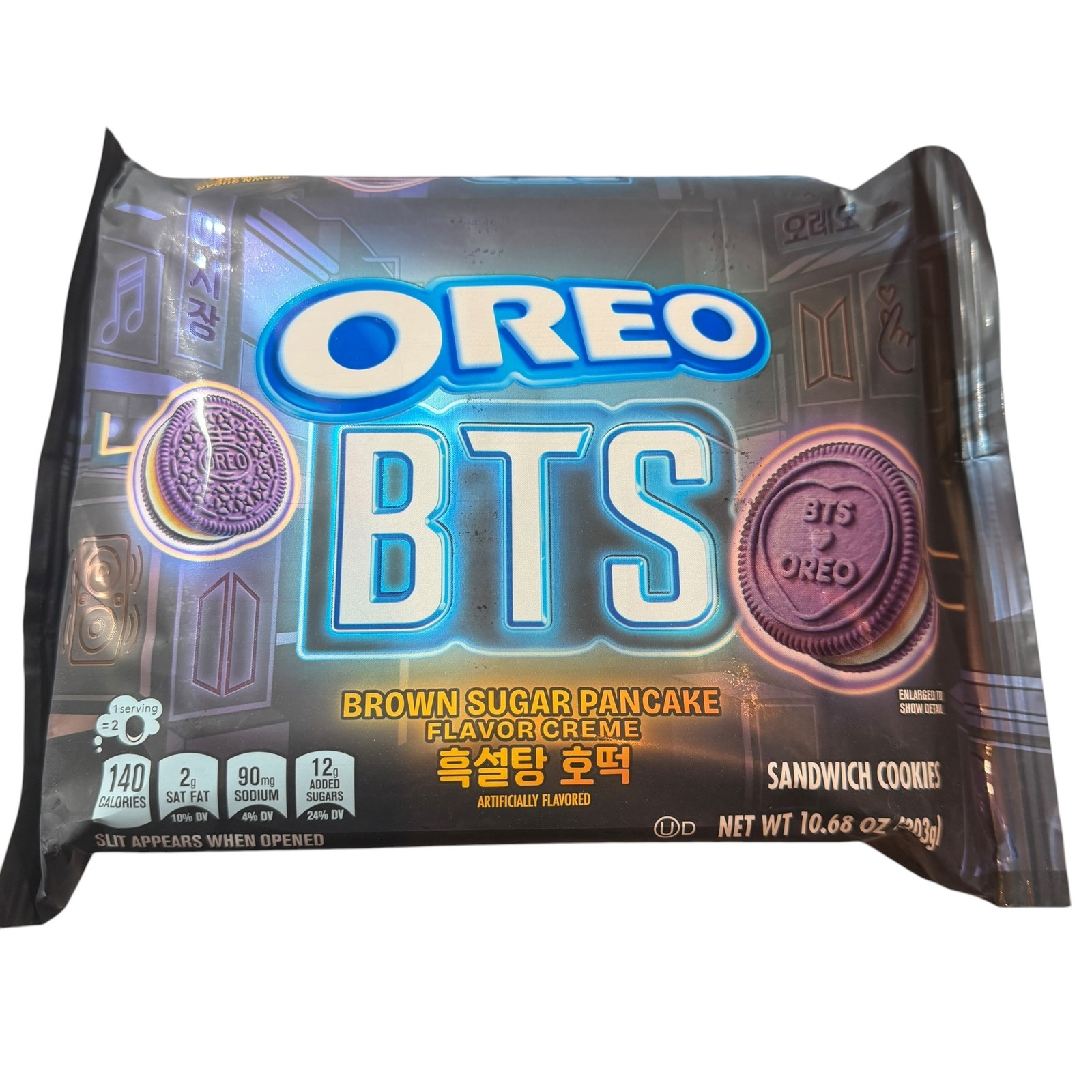 OREO BTS Brown Sugar Pancake Flavor Creme Limited Edition Sandwich Cookie