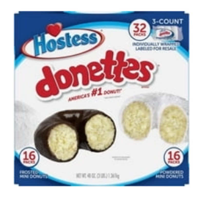 Hostess Donettes Variety Pack Donuts, Snack Size, 1.5 oz., 32 pk.