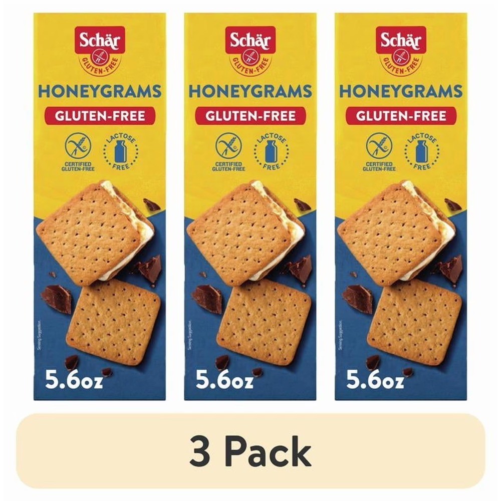 Gluten Free Honey Cookies Honeygrams 5.6 oz 3 Pack