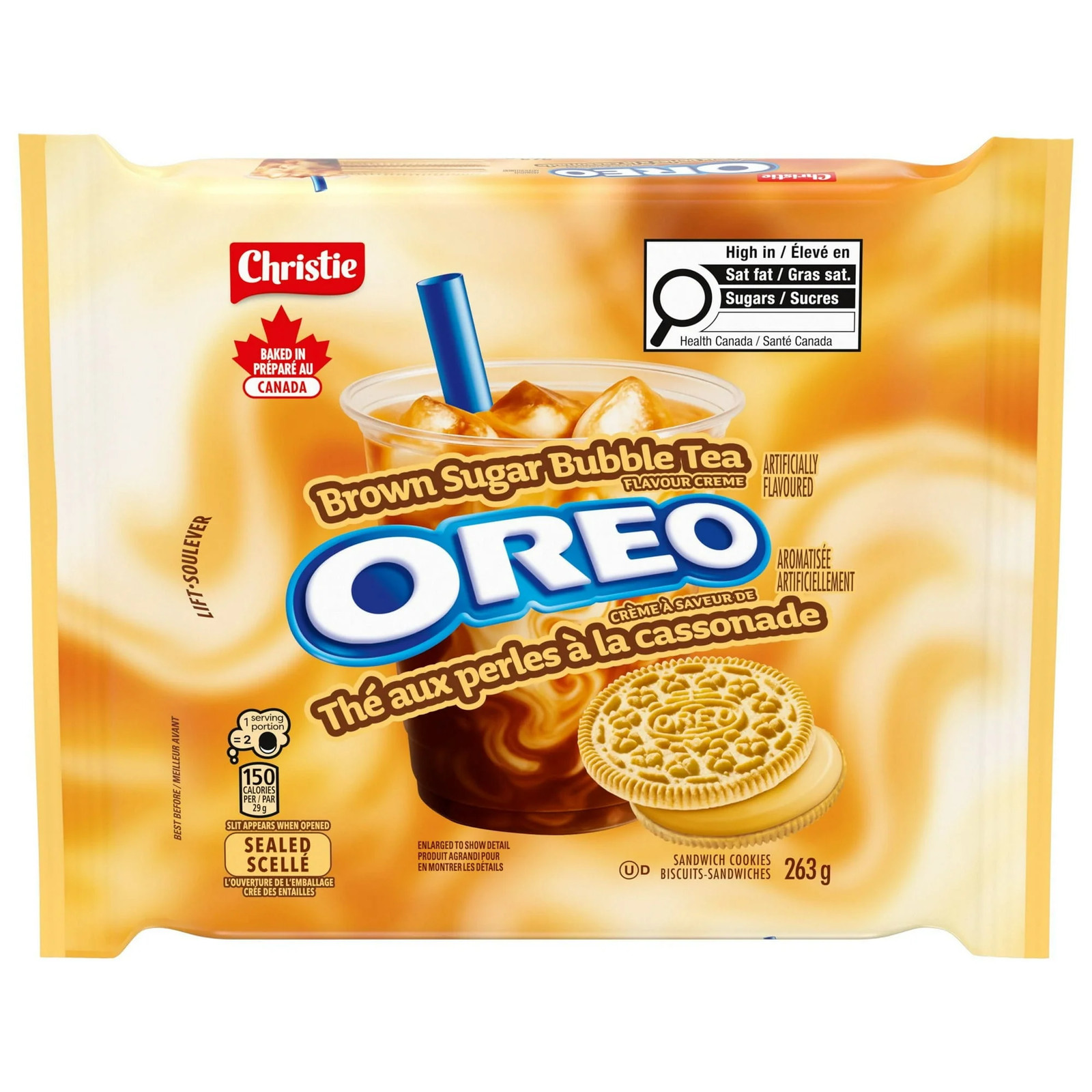 Oreo Brown Sugar Bubble Tea Sandwich Cookies 263g – Limited Edition