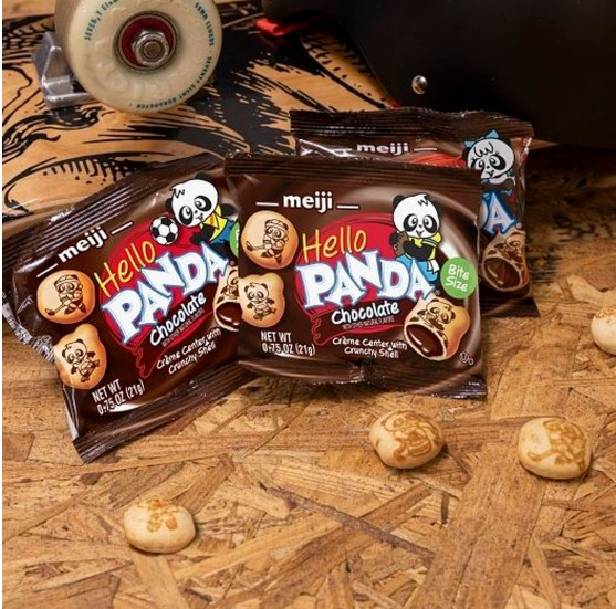 Meiji Hello Panda Cookies, Chocolate Crème Filled – 10 Bags – 0.75oz