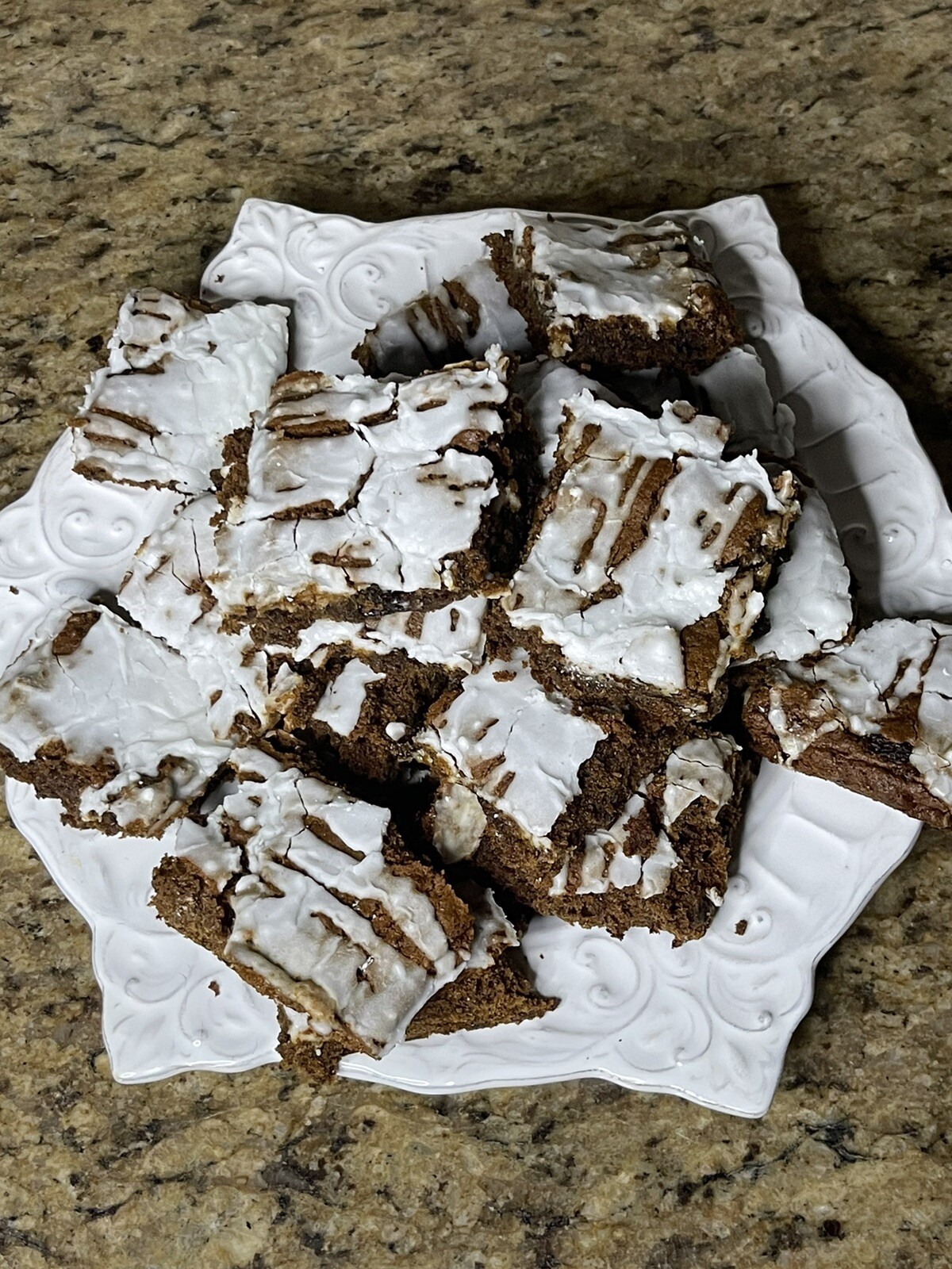 Homemade New England Hermit cookie bars