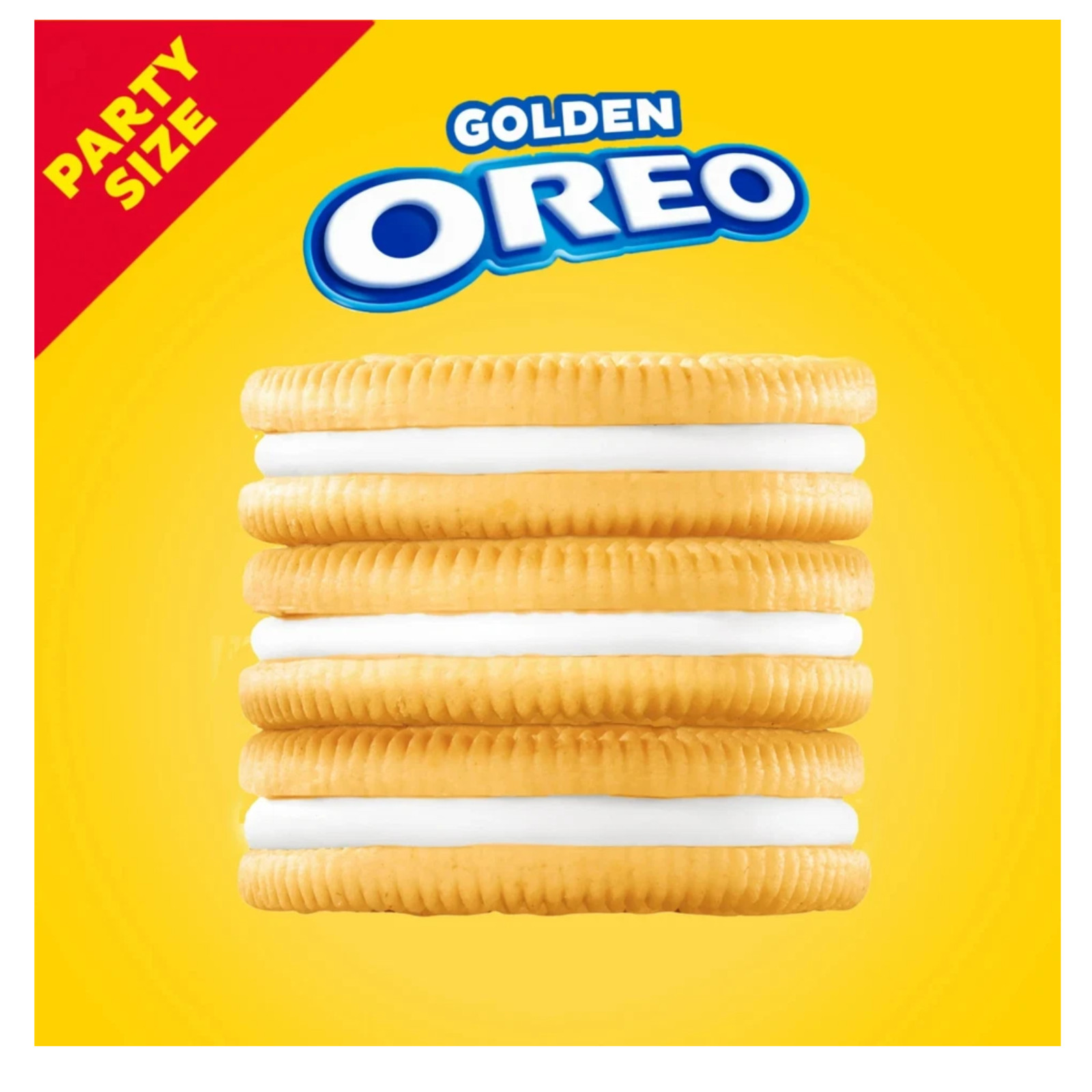 OREO Golden Sandwich Cookies, Party Size, 24.16 oz