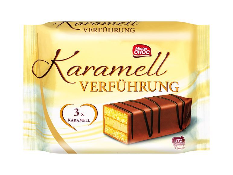 MISTER CHOC Cake bar Caramel / Karamel NEW from Germany