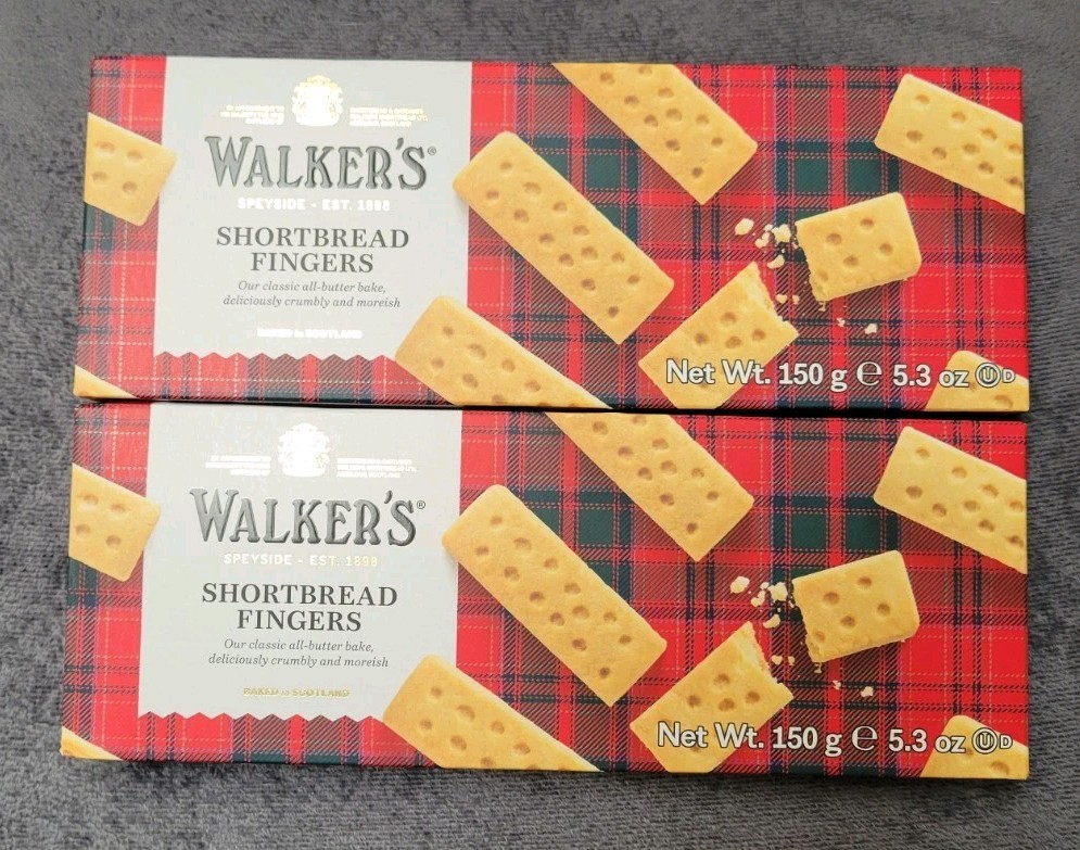 WALKER’S SHORTBREAD FINGERS All-Butter Cookie Biscuit Scotland 5.3oz X 2 BOXES!!